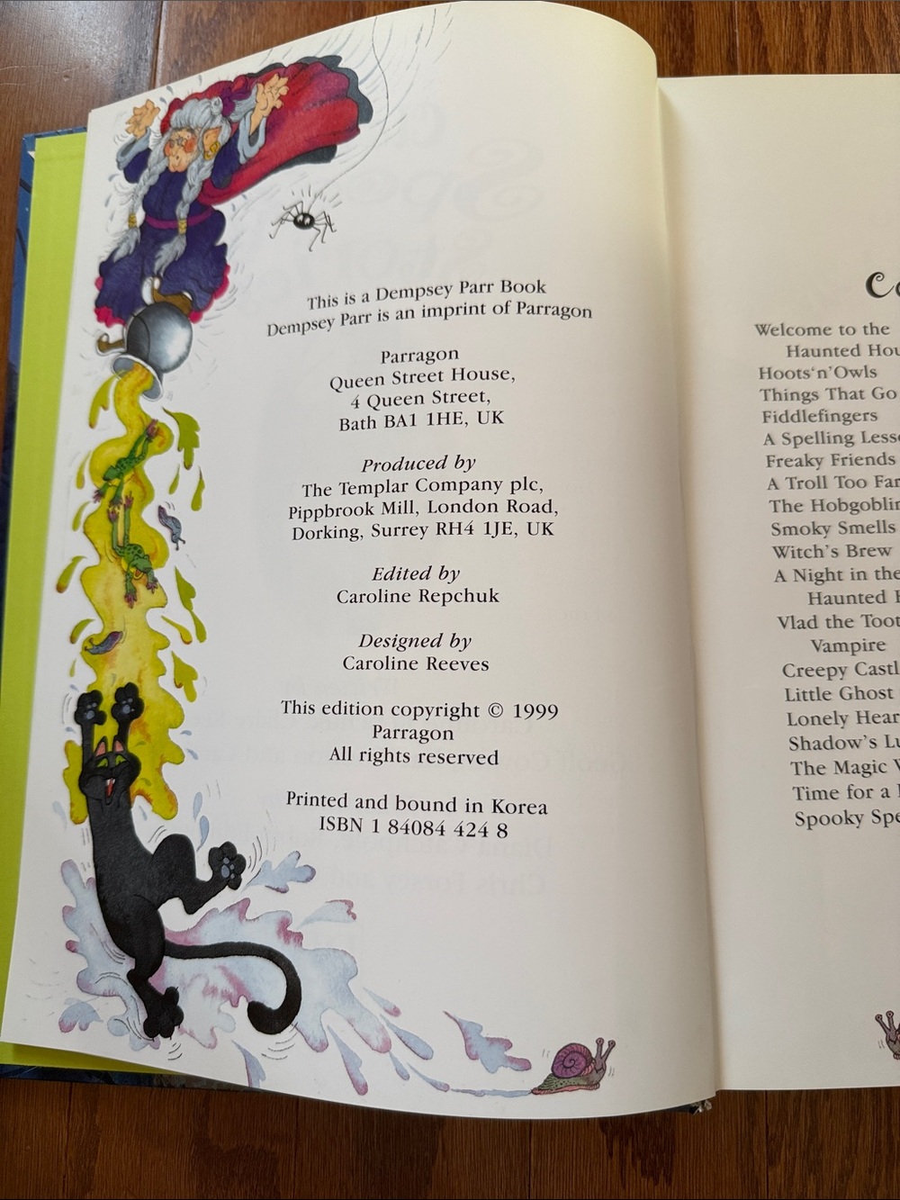 Vintage 1999 Classic Spooky Stories Large Hardcover Halloween Book - Picture 5 of 7